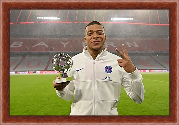 Картина в раме - Килиан Мбаппе. Kylian Mbappé Картина в раме - Килиан Мбаппе. Kylian Mbappé