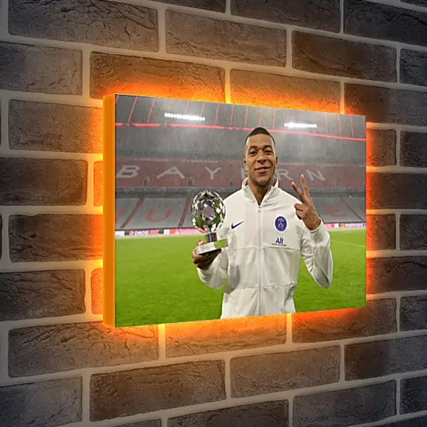 Лайтбокс световая панель - Килиан Мбаппе. Kylian Mbappé Лайтбокс световая панель - Килиан Мбаппе. Kylian Mbappé