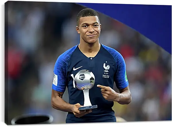 Постер на подрамнике - Килиан Мбаппе. Kylian Mbappé Постер на подрамнике - Килиан Мбаппе. Kylian Mbappé