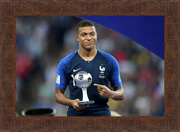 Картина в раме - Килиан Мбаппе. Kylian Mbappé Картина в раме - Килиан Мбаппе. Kylian Mbappé