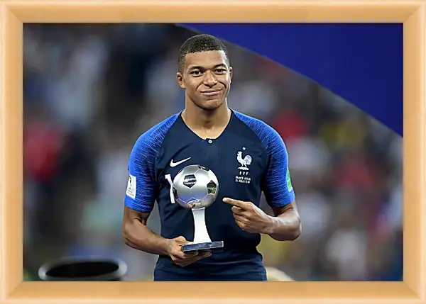 Картина в раме - Килиан Мбаппе. Kylian Mbappé Картина в раме - Килиан Мбаппе. Kylian Mbappé