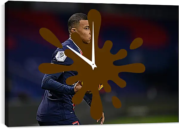 Часы картина - Килиан Мбаппе. Kylian Mbappé Часы картина - Килиан Мбаппе. Kylian Mbappé
