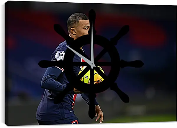 Часы картина - Килиан Мбаппе. Kylian Mbappé Часы картина - Килиан Мбаппе. Kylian Mbappé