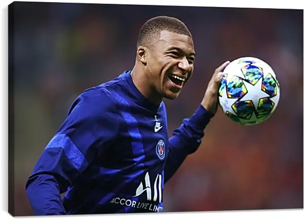 Постер на подрамнике - Килиан Мбаппе. Kylian Mbappé Постер на подрамнике - Килиан Мбаппе. Kylian Mbappé