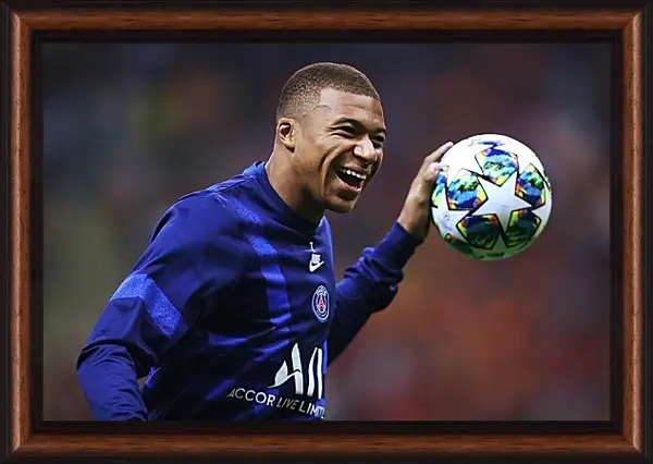 Картина в раме - Килиан Мбаппе. Kylian Mbappé Картина в раме - Килиан Мбаппе. Kylian Mbappé