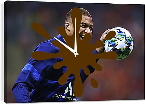 Часы картина - Килиан Мбаппе. Kylian Mbappé Часы картина - Килиан Мбаппе. Kylian Mbappé