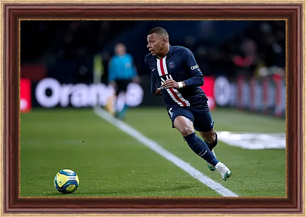 Картина в раме - Килиан Мбаппе. Kylian Mbappé Картина в раме - Килиан Мбаппе. Kylian Mbappé