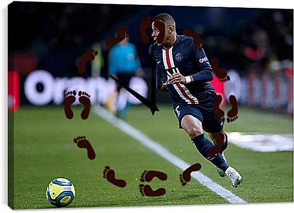 Часы картина - Килиан Мбаппе. Kylian Mbappé Часы картина - Килиан Мбаппе. Kylian Mbappé