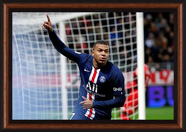 Картина в раме - Килиан Мбаппе. Kylian Mbappé Картина в раме - Килиан Мбаппе. Kylian Mbappé