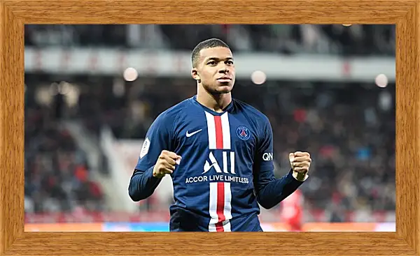 Картина в раме - Килиан Мбаппе. Kylian Mbappé Картина в раме - Килиан Мбаппе. Kylian Mbappé