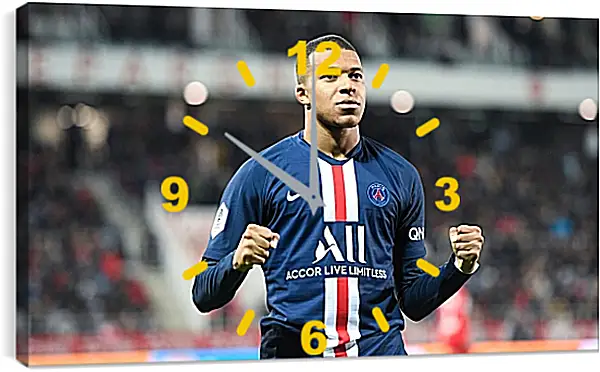 Часы картина - Килиан Мбаппе. Kylian Mbappé Часы картина - Килиан Мбаппе. Kylian Mbappé