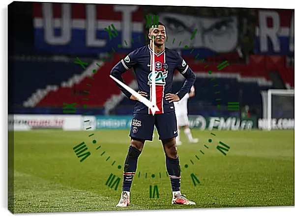 Часы картина - Килиан Мбаппе. Kylian Mbappé Часы картина - Килиан Мбаппе. Kylian Mbappé