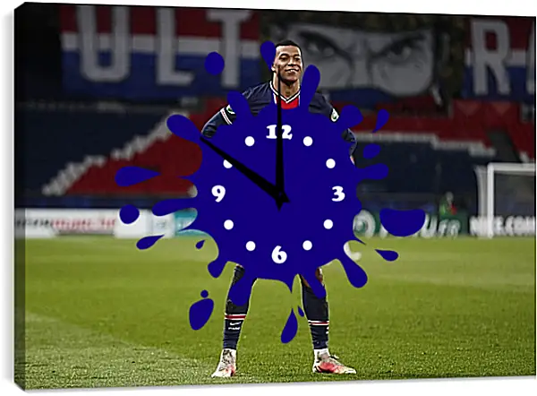 Часы картина - Килиан Мбаппе. Kylian Mbappé Часы картина - Килиан Мбаппе. Kylian Mbappé