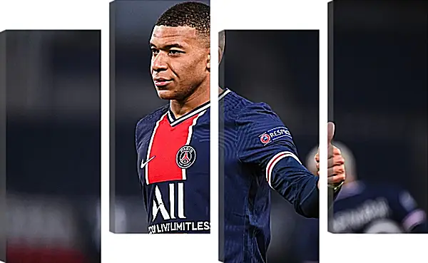 Модульная картина - Килиан Мбаппе. Kylian Mbappé Модульная картина - Килиан Мбаппе. Kylian Mbappé