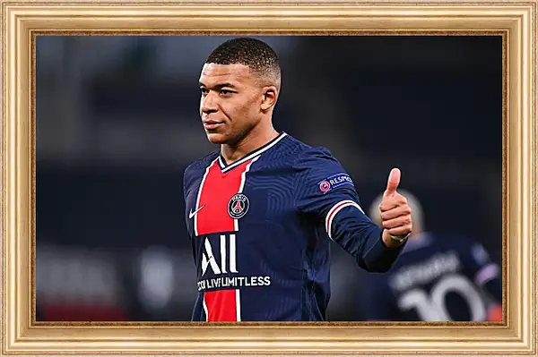 Картина в раме - Килиан Мбаппе. Kylian Mbappé Картина в раме - Килиан Мбаппе. Kylian Mbappé