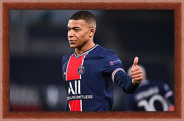 Картина в раме - Килиан Мбаппе. Kylian Mbappé Картина в раме - Килиан Мбаппе. Kylian Mbappé