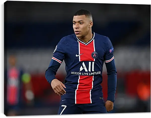 Постер на подрамнике - Килиан Мбаппе. Kylian Mbappé Постер на подрамнике - Килиан Мбаппе. Kylian Mbappé