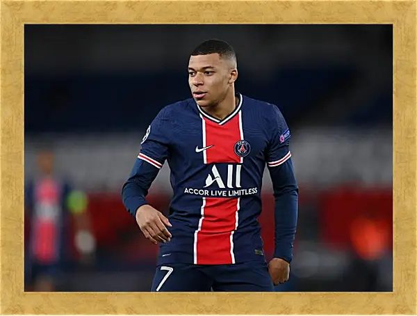 Картина в раме - Килиан Мбаппе. Kylian Mbappé Картина в раме - Килиан Мбаппе. Kylian Mbappé