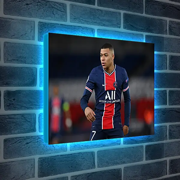 Лайтбокс световая панель - Килиан Мбаппе. Kylian Mbappé Лайтбокс световая панель - Килиан Мбаппе. Kylian Mbappé
