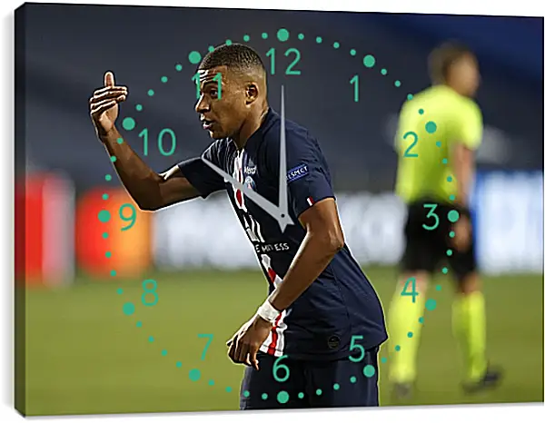 Часы картина - Килиан Мбаппе. Kylian Mbappé Часы картина - Килиан Мбаппе. Kylian Mbappé