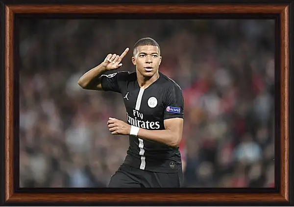 Картина в раме - Килиан Мбаппе. Kylian Mbappé Картина в раме - Килиан Мбаппе. Kylian Mbappé