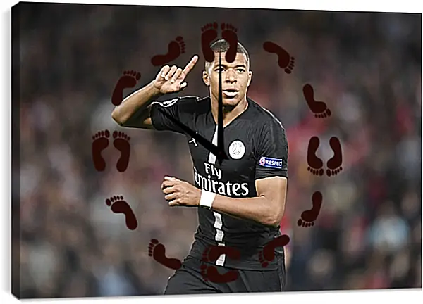 Часы картина - Килиан Мбаппе. Kylian Mbappé Часы картина - Килиан Мбаппе. Kylian Mbappé