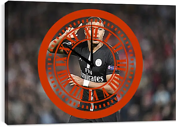 Часы картина - Килиан Мбаппе. Kylian Mbappé Часы картина - Килиан Мбаппе. Kylian Mbappé