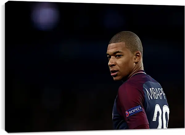 Постер на подрамнике - Килиан Мбаппе. Kylian Mbappé Постер на подрамнике - Килиан Мбаппе. Kylian Mbappé