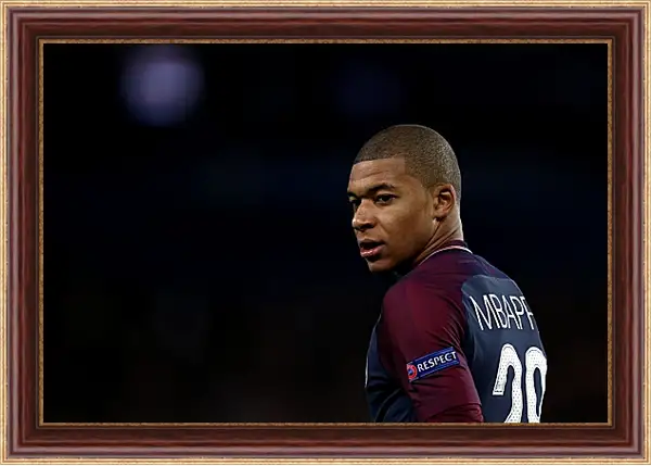 Картина в раме - Килиан Мбаппе. Kylian Mbappé Картина в раме - Килиан Мбаппе. Kylian Mbappé
