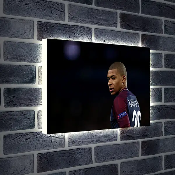 Лайтбокс световая панель - Килиан Мбаппе. Kylian Mbappé Лайтбокс световая панель - Килиан Мбаппе. Kylian Mbappé