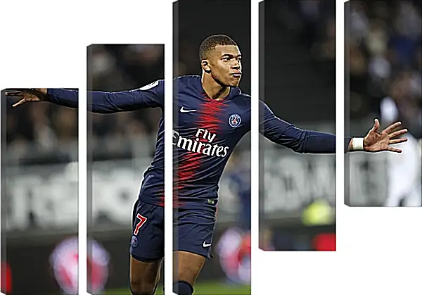 Модульная картина - Килиан Мбаппе. Kylian Mbappé Модульная картина - Килиан Мбаппе. Kylian Mbappé