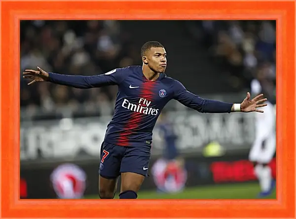 Картина в раме - Килиан Мбаппе. Kylian Mbappé Картина в раме - Килиан Мбаппе. Kylian Mbappé