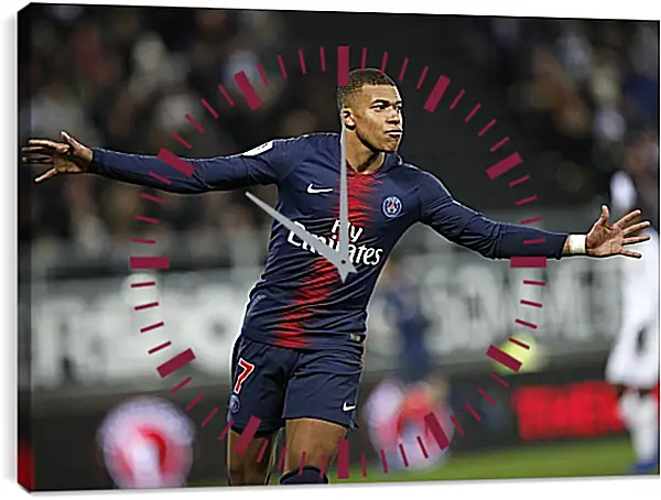 Часы картина - Килиан Мбаппе. Kylian Mbappé Часы картина - Килиан Мбаппе. Kylian Mbappé