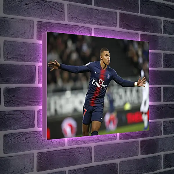 Лайтбокс световая панель - Килиан Мбаппе. Kylian Mbappé Лайтбокс световая панель - Килиан Мбаппе. Kylian Mbappé