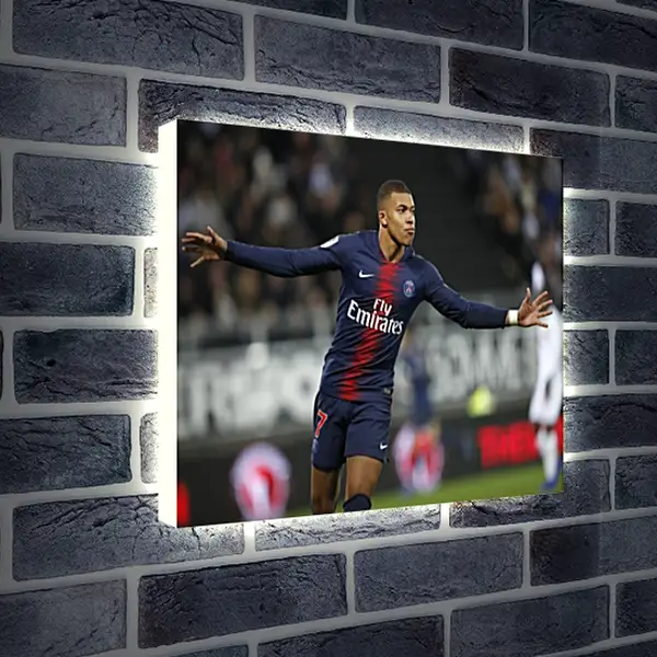 Лайтбокс световая панель - Килиан Мбаппе. Kylian Mbappé Лайтбокс световая панель - Килиан Мбаппе. Kylian Mbappé