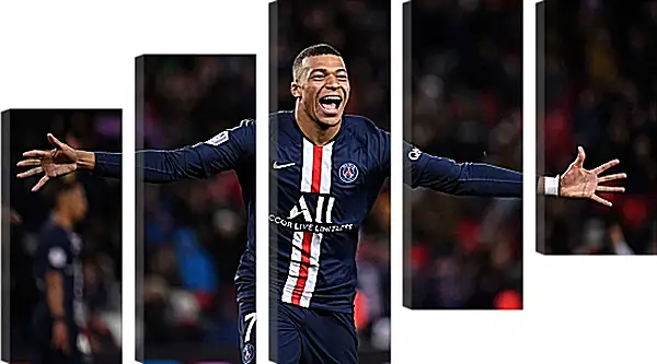 Модульная картина - Килиан Мбаппе. Kylian Mbappé Модульная картина - Килиан Мбаппе. Kylian Mbappé