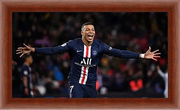 Картина в раме - Килиан Мбаппе. Kylian Mbappé Картина в раме - Килиан Мбаппе. Kylian Mbappé