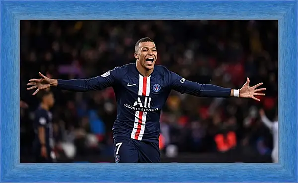 Картина в раме - Килиан Мбаппе. Kylian Mbappé Картина в раме - Килиан Мбаппе. Kylian Mbappé