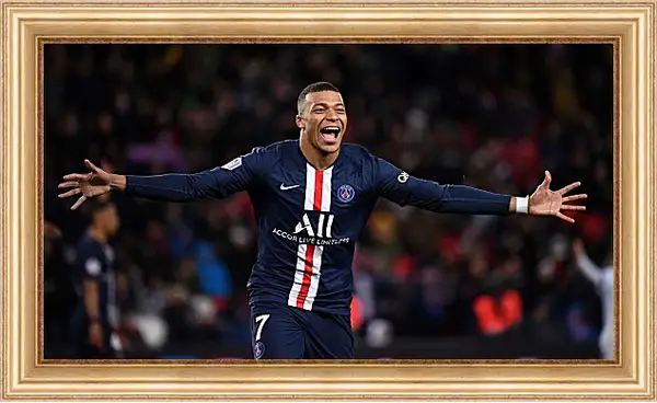 Картина в раме - Килиан Мбаппе. Kylian Mbappé Картина в раме - Килиан Мбаппе. Kylian Mbappé