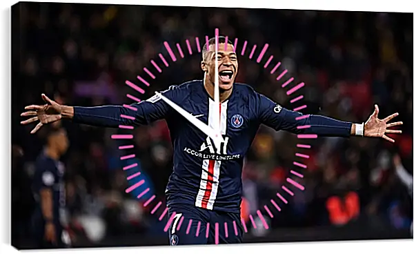 Часы картина - Килиан Мбаппе. Kylian Mbappé Часы картина - Килиан Мбаппе. Kylian Mbappé