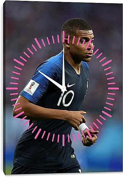 Часы картина - Килиан Мбаппе. Kylian Mbappé Часы картина - Килиан Мбаппе. Kylian Mbappé