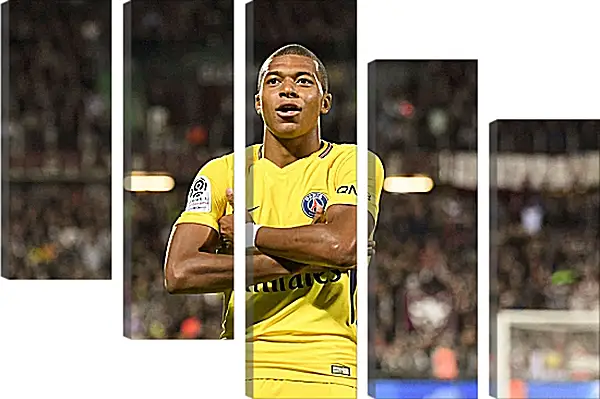Модульная картина - Килиан Мбаппе. Kylian Mbappé Модульная картина - Килиан Мбаппе. Kylian Mbappé