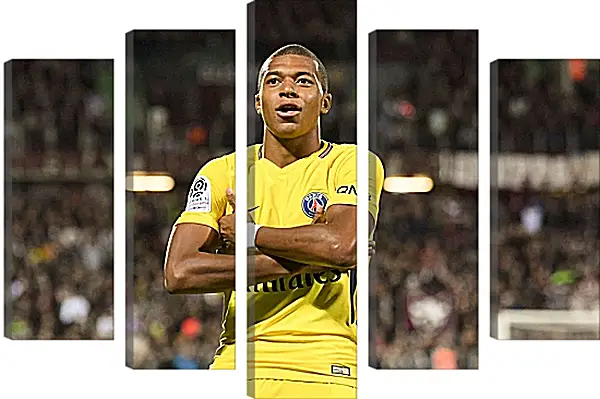Модульная картина - Килиан Мбаппе. Kylian Mbappé Модульная картина - Килиан Мбаппе. Kylian Mbappé