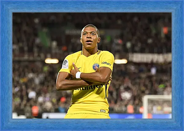 Картина в раме - Килиан Мбаппе. Kylian Mbappé Картина в раме - Килиан Мбаппе. Kylian Mbappé