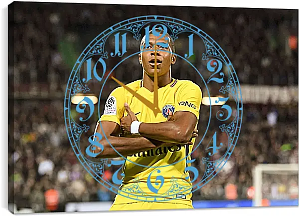 Часы картина - Килиан Мбаппе. Kylian Mbappé Часы картина - Килиан Мбаппе. Kylian Mbappé