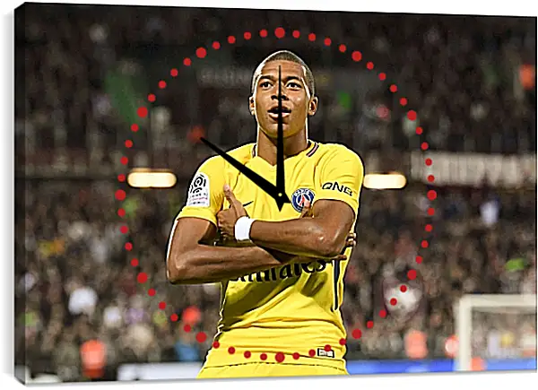 Часы картина - Килиан Мбаппе. Kylian Mbappé Часы картина - Килиан Мбаппе. Kylian Mbappé