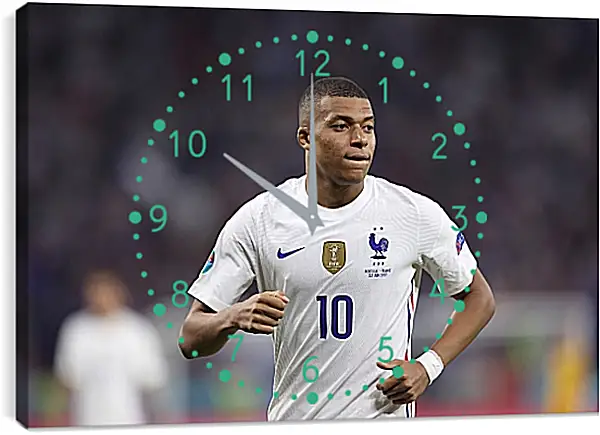 Часы картина - Килиан Мбаппе. Kylian Mbappé Часы картина - Килиан Мбаппе. Kylian Mbappé