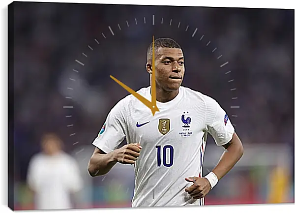 Часы картина - Килиан Мбаппе. Kylian Mbappé Часы картина - Килиан Мбаппе. Kylian Mbappé