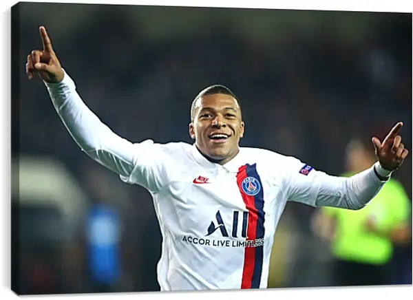 Постер на подрамнике - Килиан Мбаппе. Kylian Mbappé Постер на подрамнике - Килиан Мбаппе. Kylian Mbappé