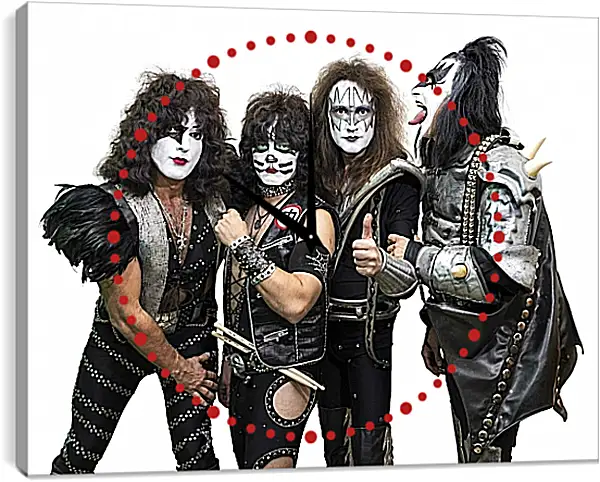 Часы картина - Кисс. Kiss Часы картина - Кисс. Kiss